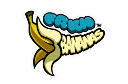 FRKN Bananas slot logo featuring chaotic fruit theme in Pillington