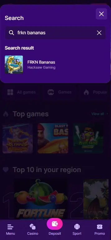 FRKN Bananas Hacksaw Gaming speltegel in de casino slots-lobby